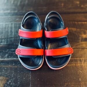 Crocs Kids Red and Blue Sandals Size 10